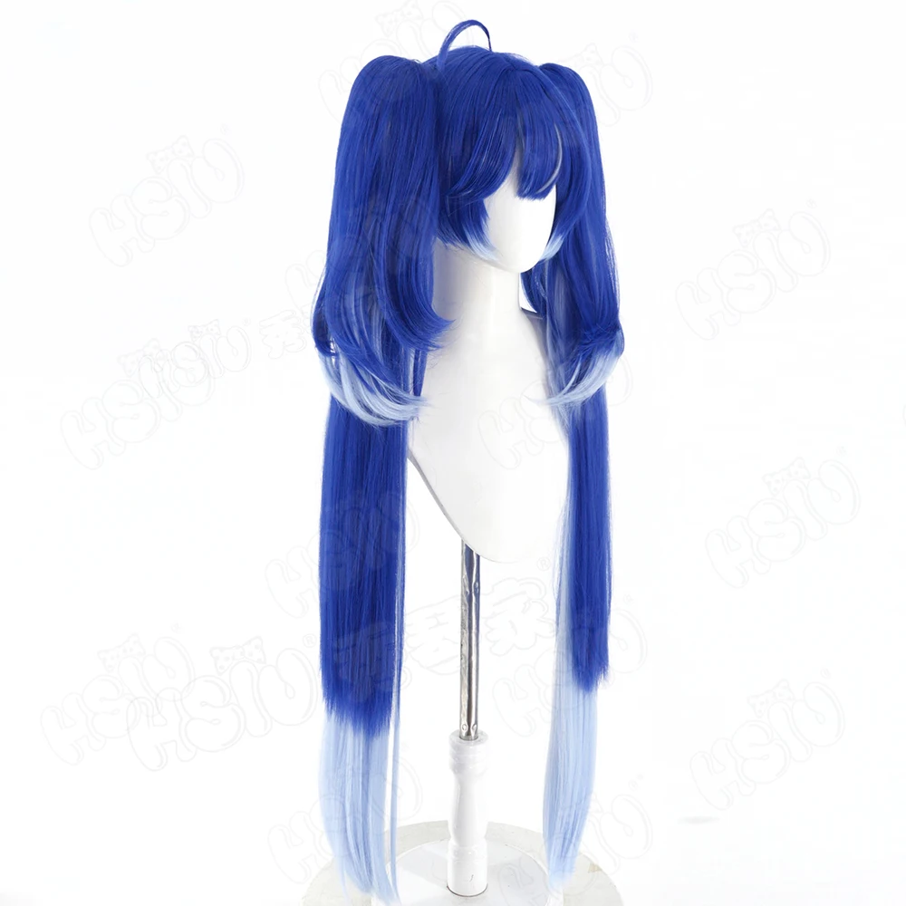 Synthetic Wigs - Game Wuthering Waves Iuno Cosplay Blue