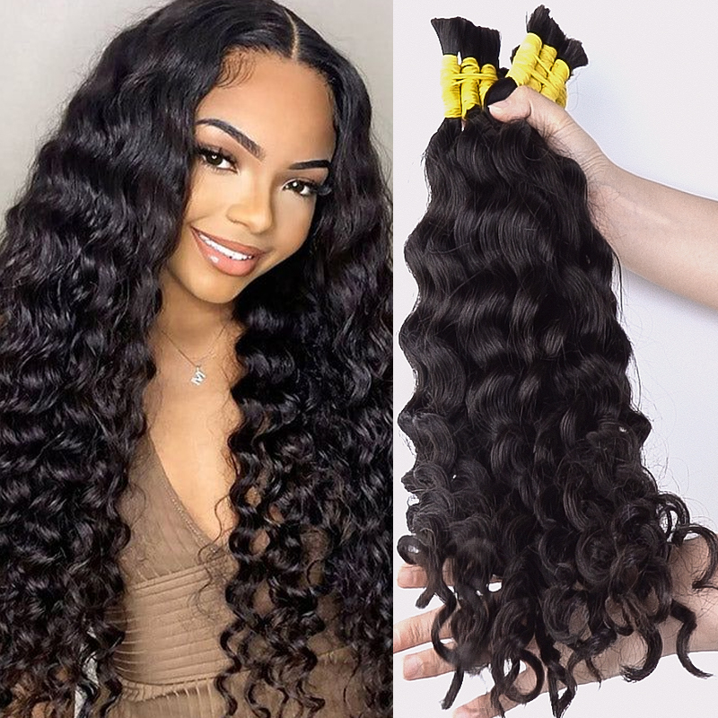 Super French Bulk Human Braidi - Water Wave Bulk Human Hair For Braiding ulasan dan harga
