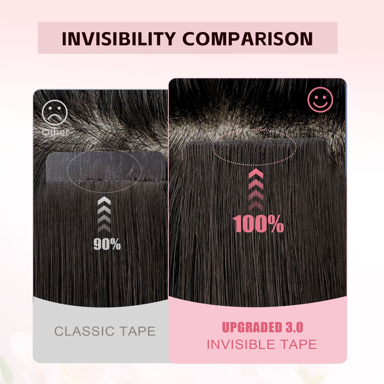 Sweetmet Invisible Tape Hair E - Invisible Tape In Extensions Real Hair ulasan dan harga