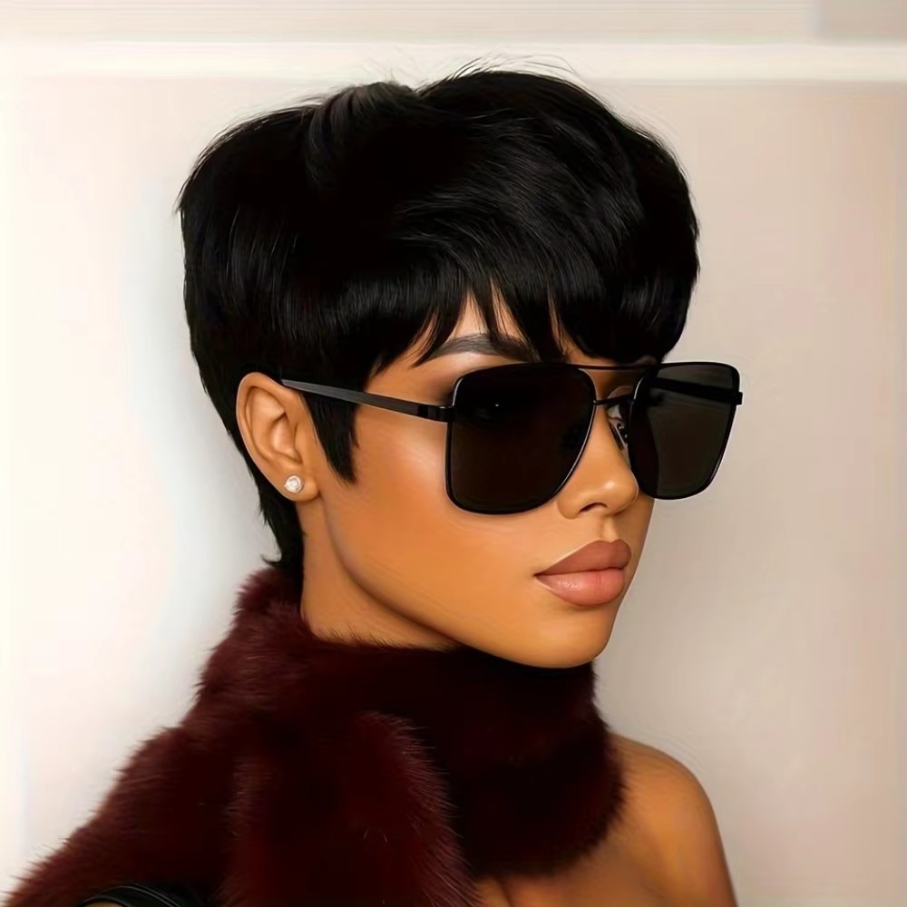 Women's Short Pixie Cut Human  - Short Pixie Cut Wig Human Hair Cheap ulasan dan harga