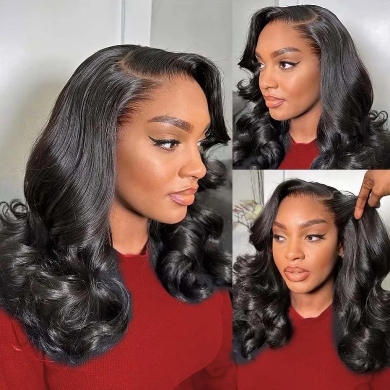 200% Body Wave HD Lace Frontal - Glueless Wear And Go Human Hair Wig ulasan dan harga