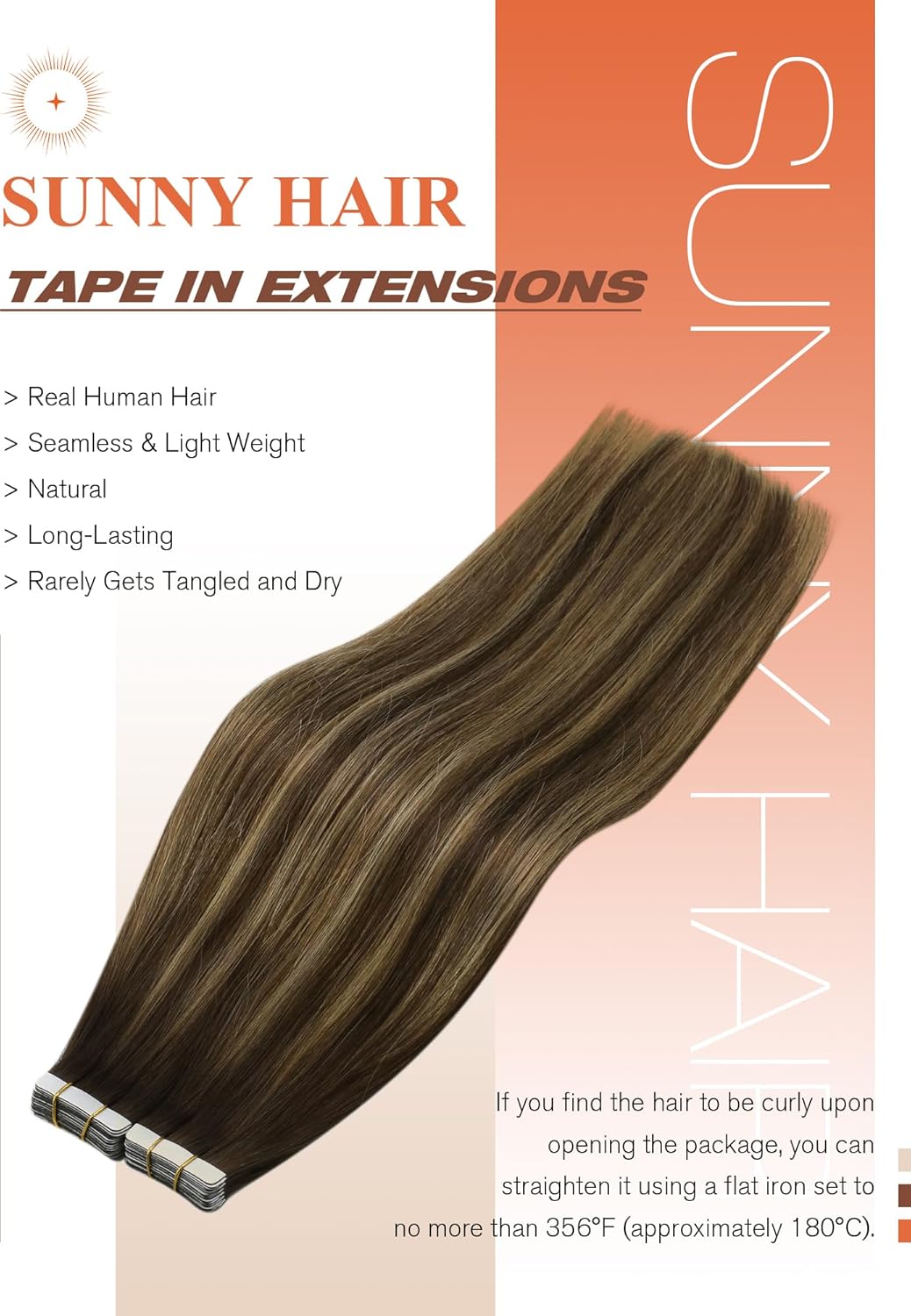 VeSunny Remy Tape In Hair Exte - Invisible Tape In Extensions Real Hair ulasan dan harga