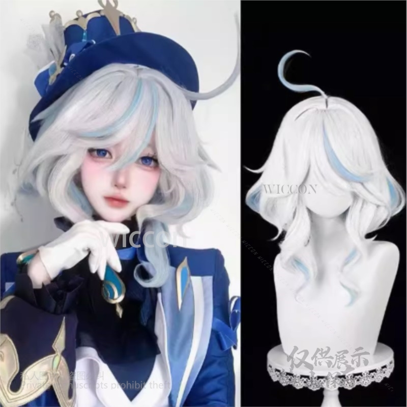 Anime Game Furina Cosplay Cost - Synthetic Wigs ulasan dan harga
