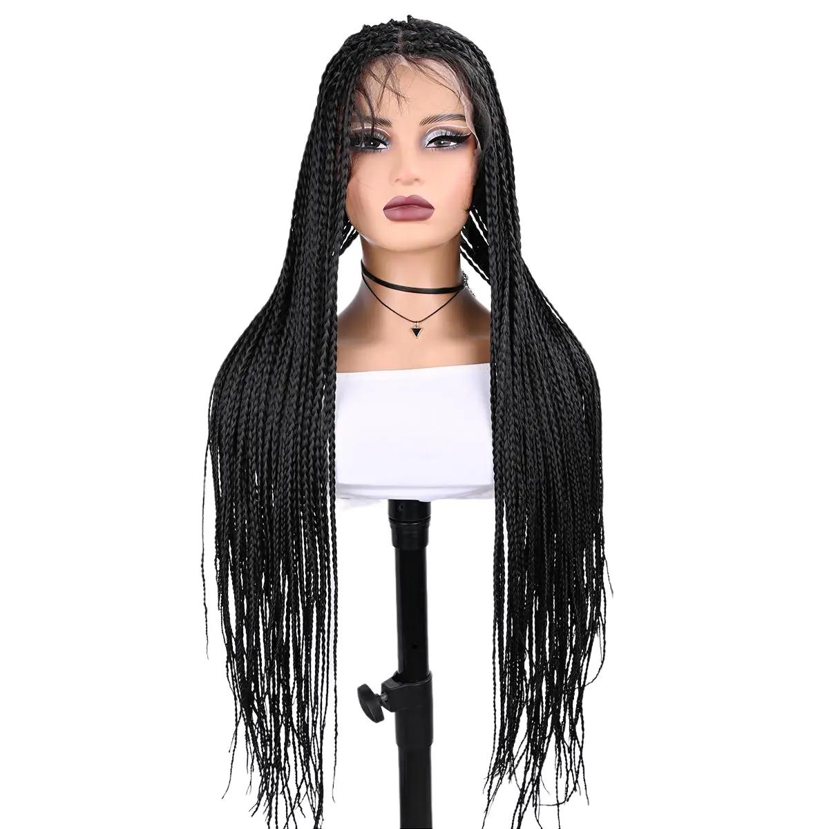 Synthetic Full Lace Wig Braide - Synthetic Braided Wigs For Black Women ulasan dan harga