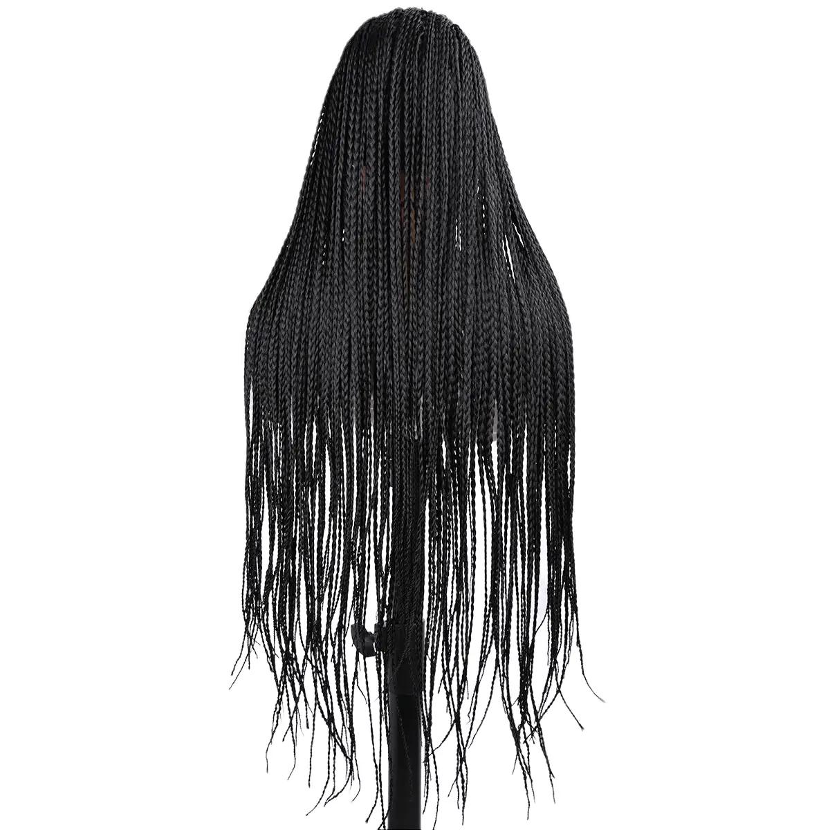 Synthetic Full Lace Wig Braide - Synthetic Braided Wigs For Black Women ulasan dan harga