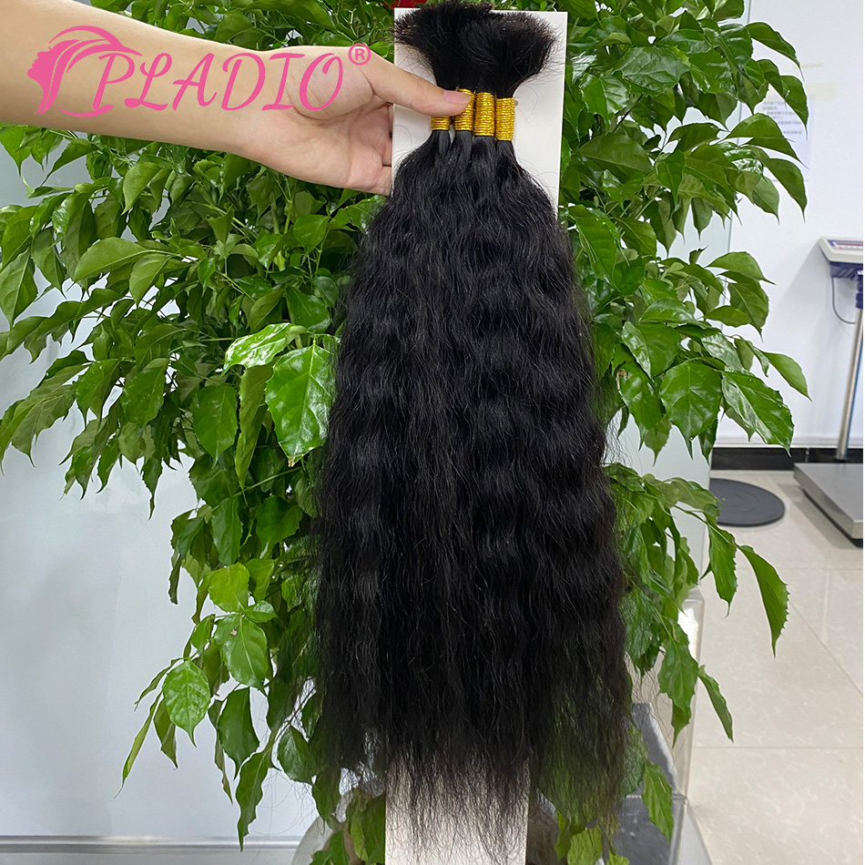 100G Wet and Wavy Bulk Hair Ex - Water Wave Bulk Human Hair For Braiding ulasan dan harga