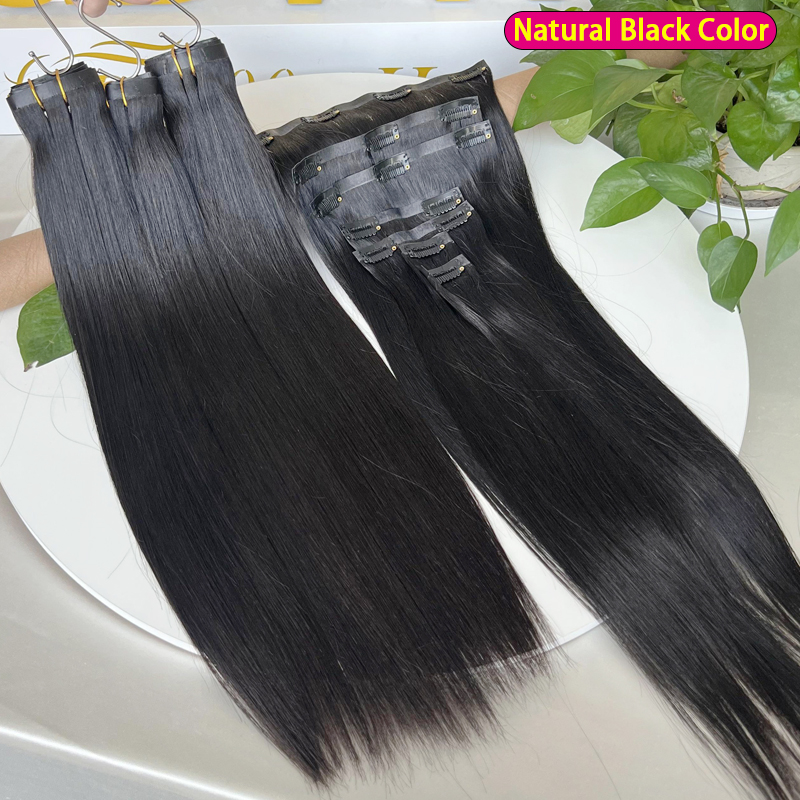 7Pcs Invisible Seamless PU Cli - Seamless Clip In Hair Extensions Human Hair ulasan dan harga