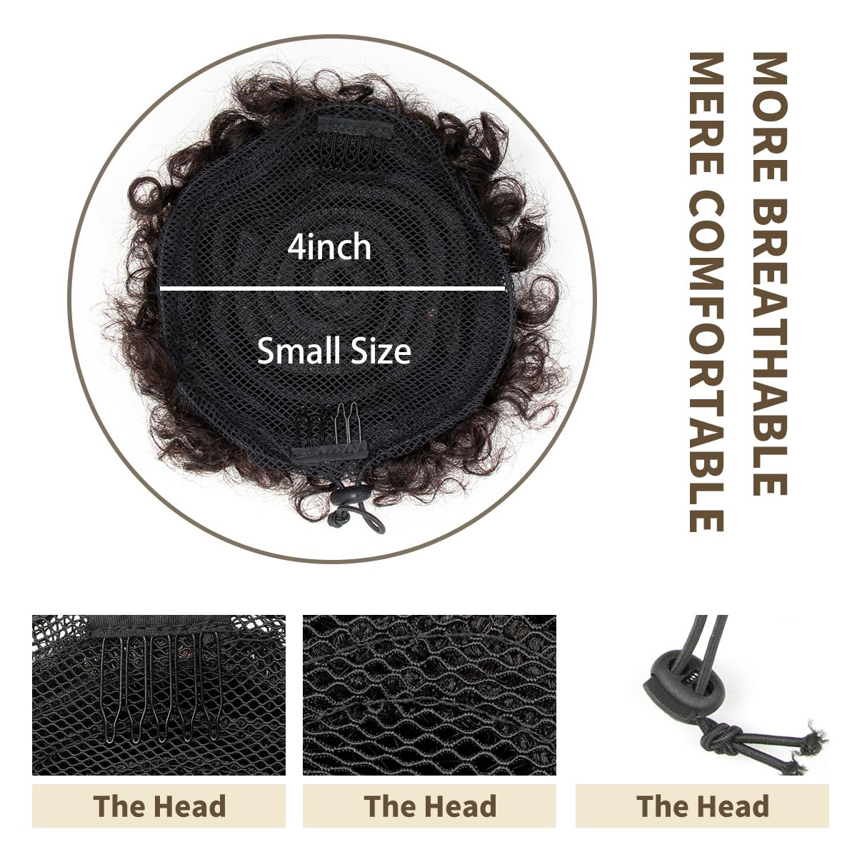 Synthetic Afro Puff Drawstring - Drawstring Afro Curly Puff Ponytail ulasan dan harga