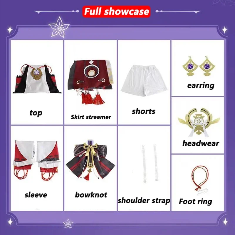 Yae Miko Cosplay Costume Game  - Synthetic Wigs ulasan dan harga