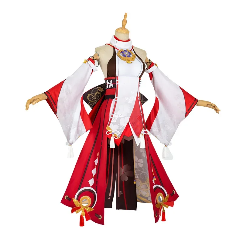 Yae Miko Cosplay Costume Game  - Synthetic Wigs ulasan dan harga