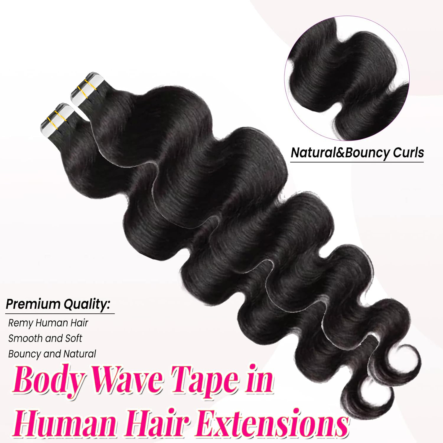 Tape In Human Hair Extensions  - Invisible Tape In Extensions Real Hair ulasan dan harga