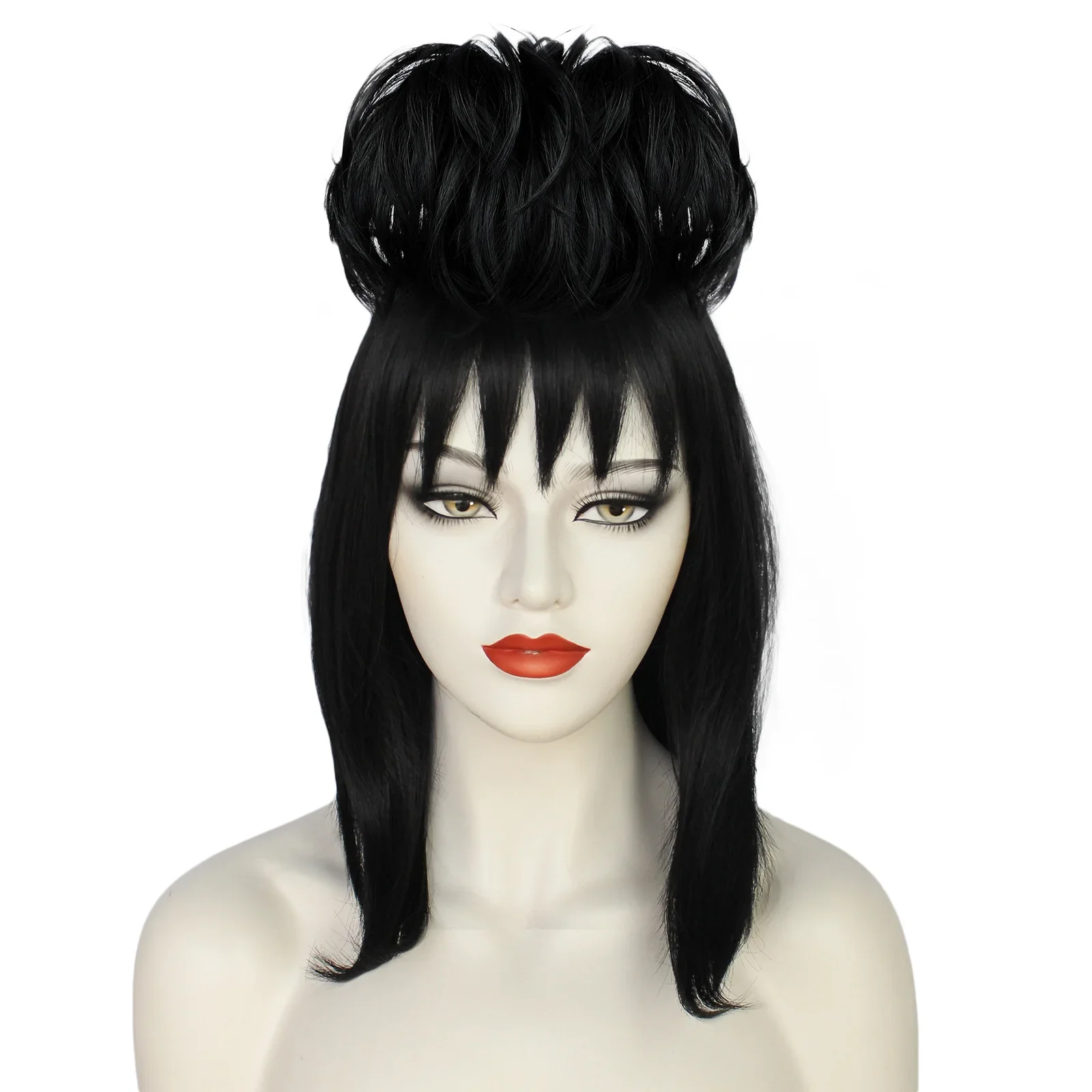 Lydia Deetz Cosplay Wig Bride  - Synthetic Braided Wigs For Black Women ulasan dan harga