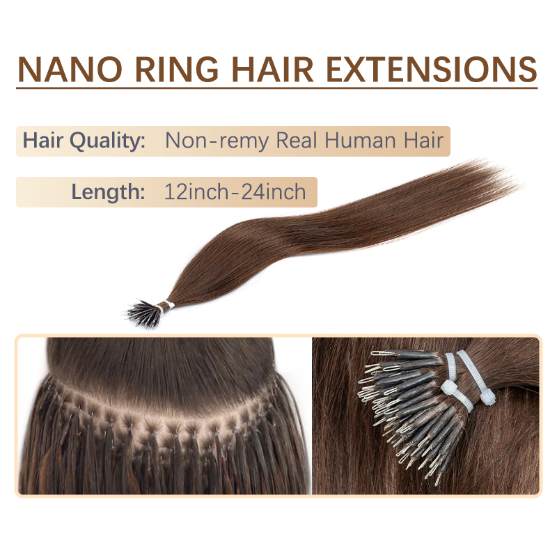 BOYMIA Nano Hair Extensions Hu - Invisible Tape In Extensions Real Hair ulasan dan harga