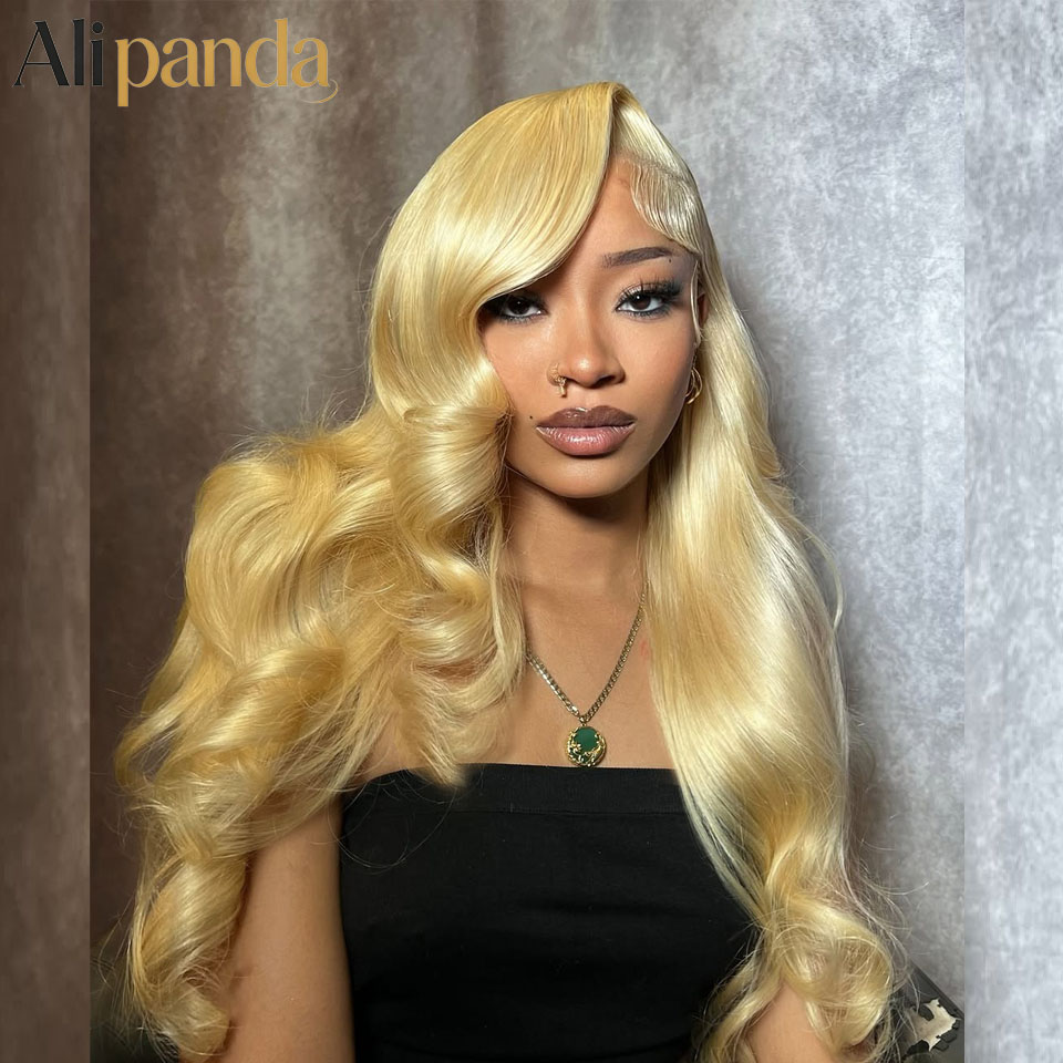 613 Human Hair Wig 13x6 Body W - 613 Blonde Body Wave Lace Front Wig ulasan dan harga