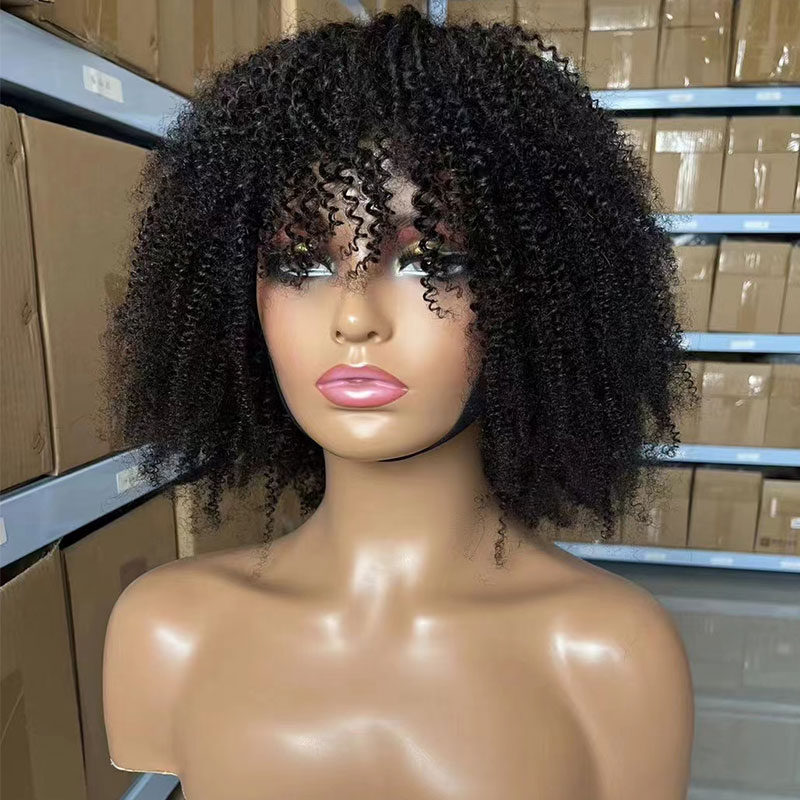 Human Hair Bob Wigs Short Kink - Short Pixie Cut Wig Human Hair Cheap ulasan dan harga