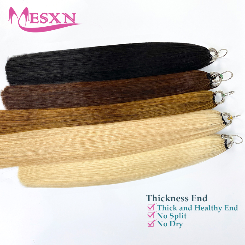 MESXN Double line hair extensi - Invisible Tape In Extensions Real Hair ulasan dan harga