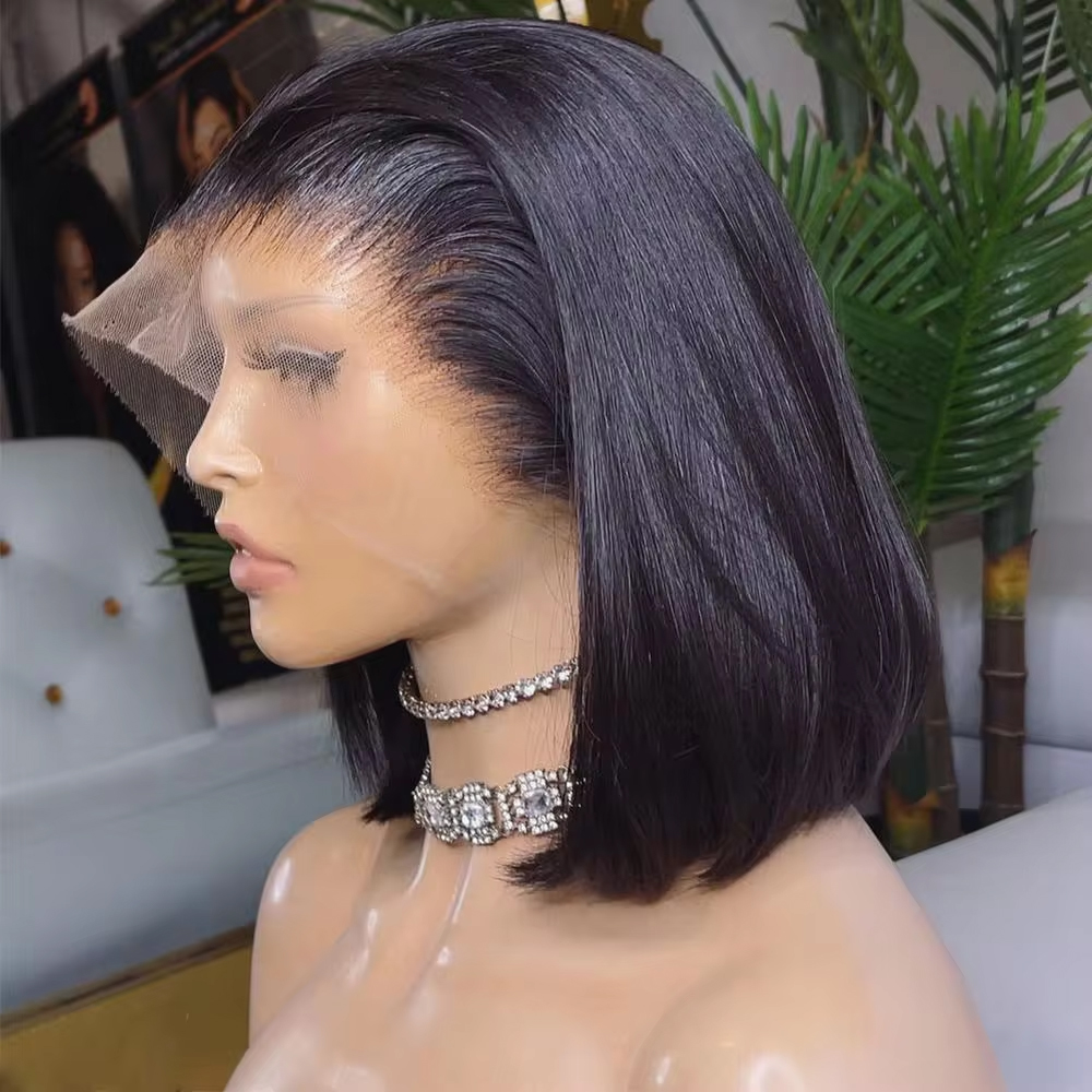250 Density Straight 13x4 Lace - Pre Parted 13X4 Lace Front Bob Wig ulasan dan harga