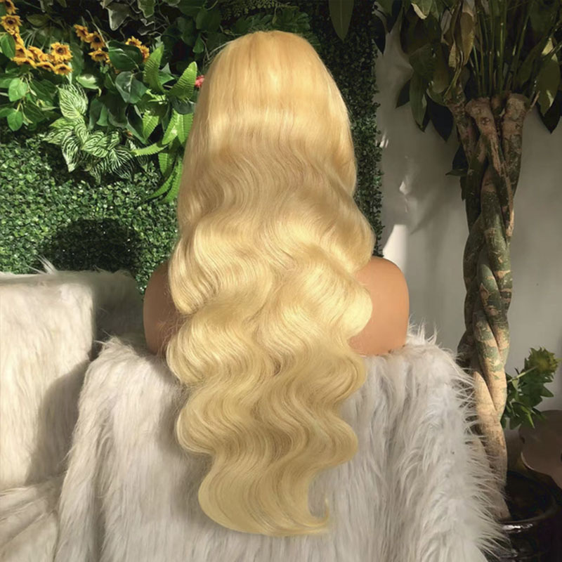 13x6 Lace Front 613 Wig Human  - 613 Blonde Body Wave Lace Front Wig ulasan dan harga